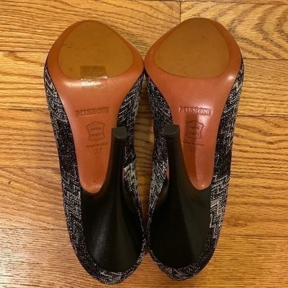 Missoni black and white zigzag heels - Picture 5 of 5